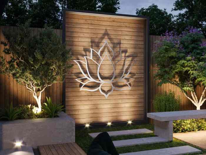 Weatherproof outdoor wall decor